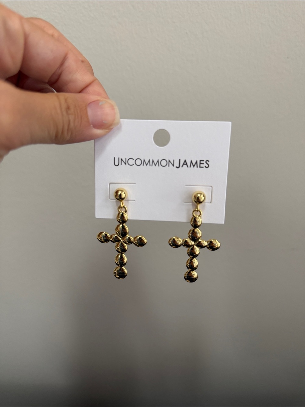 Uncommon James “Bubble Cross Earrings.” - Picture 2 of 3